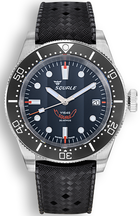 Squale Watch 1545 Black Rubber