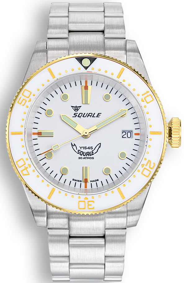 Squale Watch 1545 White Bracelet