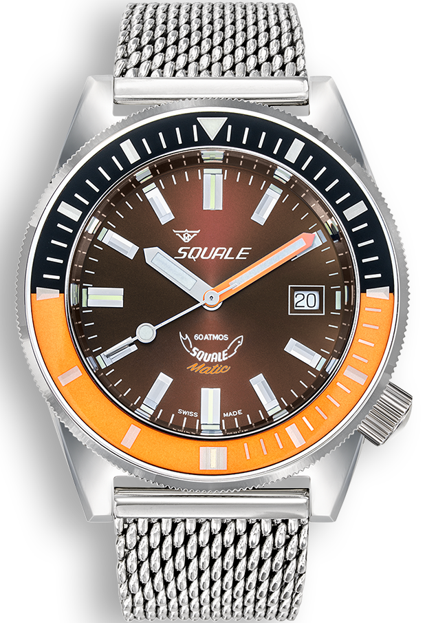 Squale Watch Matic Chocolate Mesh - Blue
