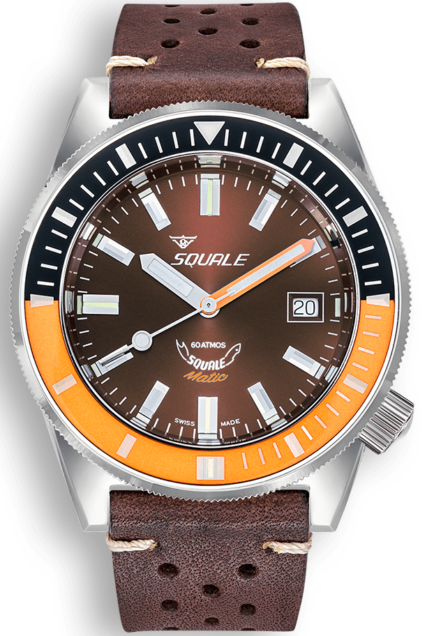 Squale Watch Matic Chocolate Leather