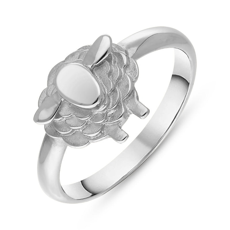 Sterling Silver Sheep Ring - Silver