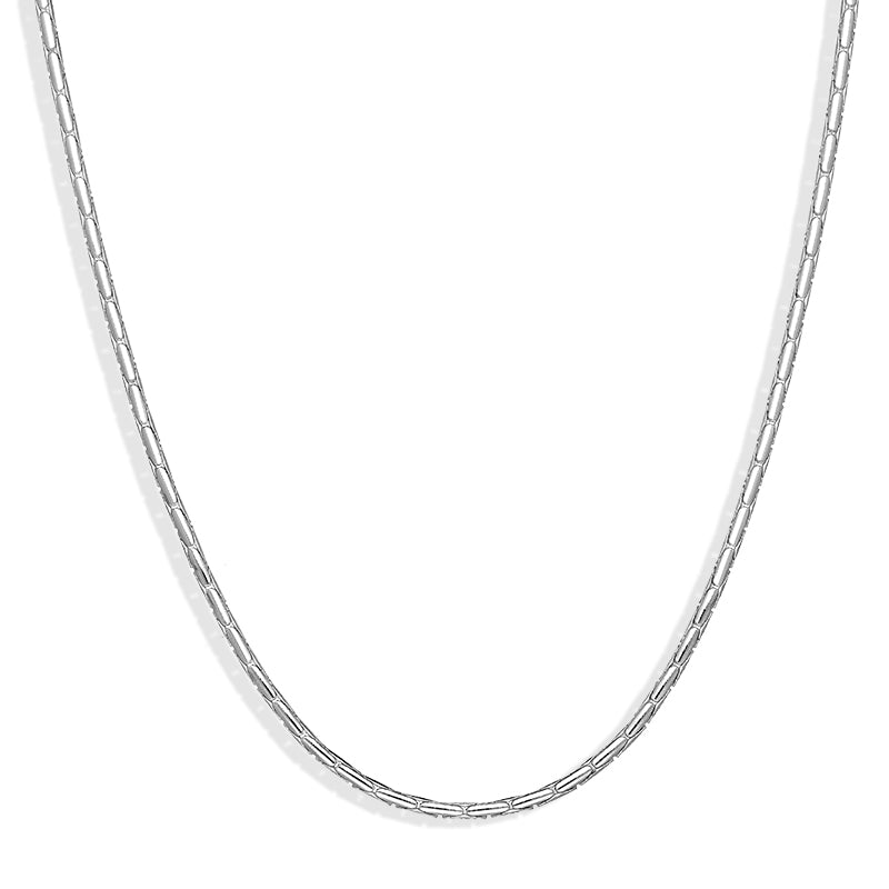 Sterling Silver 18 Inch Snake Link Chain - Option1 Value Silver
