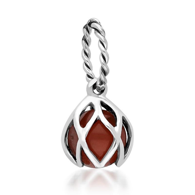 Sterling Silver Amber Emma Stothard Silver Darling 6mm Float Charm