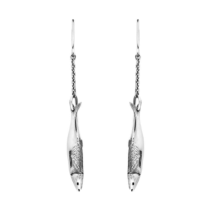 Sterling Silver Emma Stothard Silver Darling Single Drop Hook Earrings