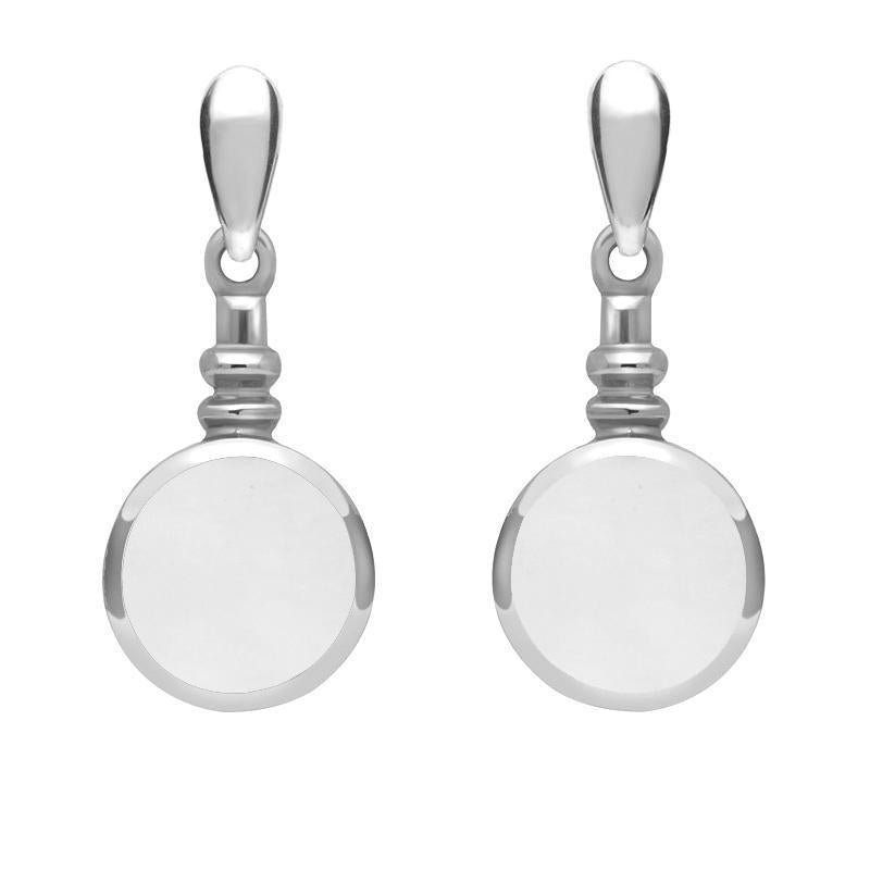 Sterling Silver Bauxite Bottle Top Drop Earrings