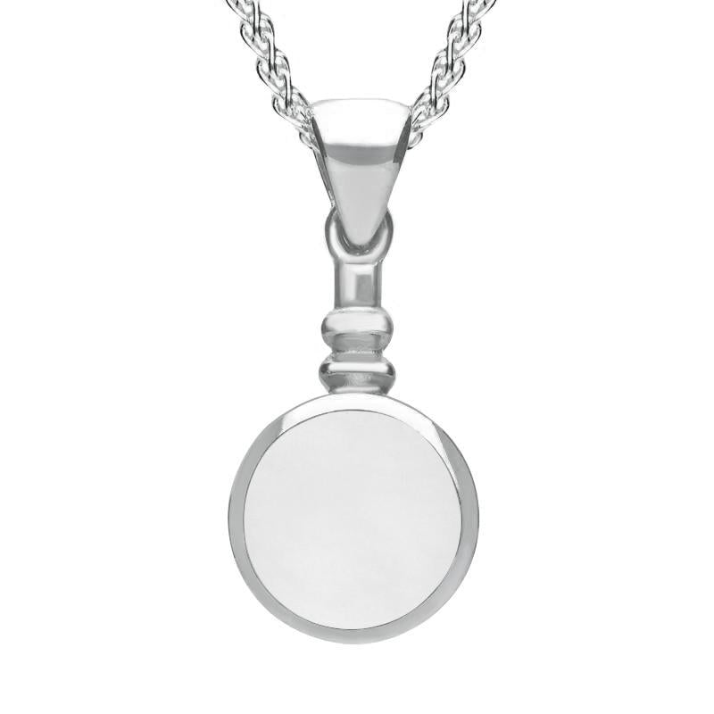 Sterling Silver Bauxite Bottle Top Necklace - Silver