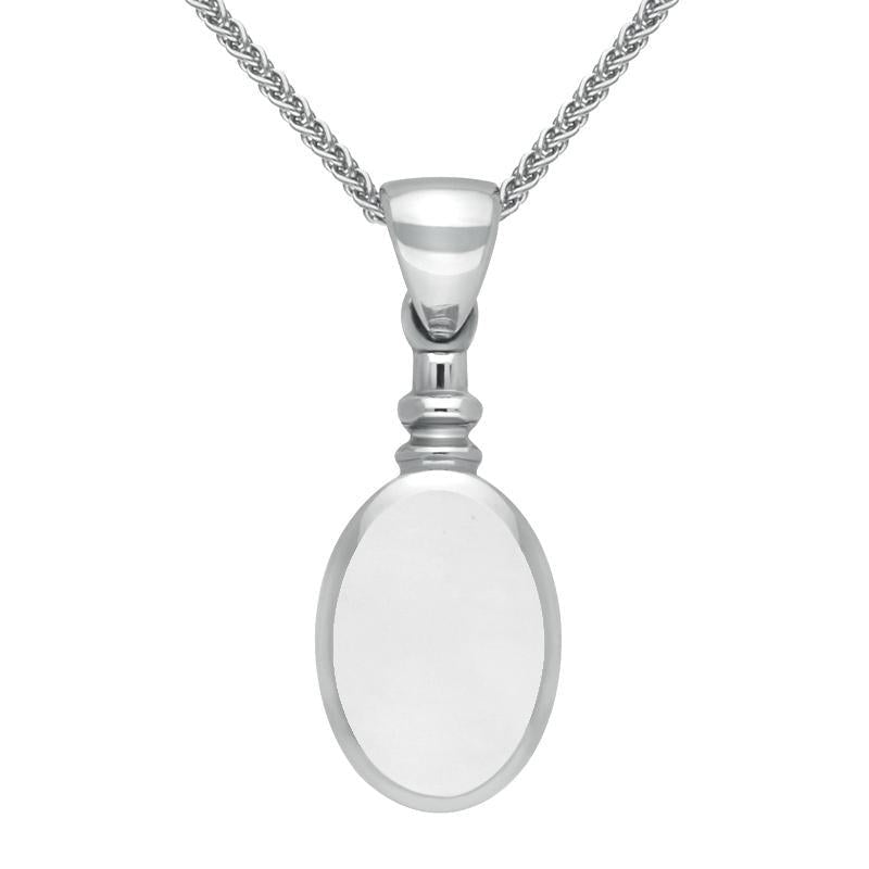 Sterling Silver Bauxite Bottletop Necklace - Silver