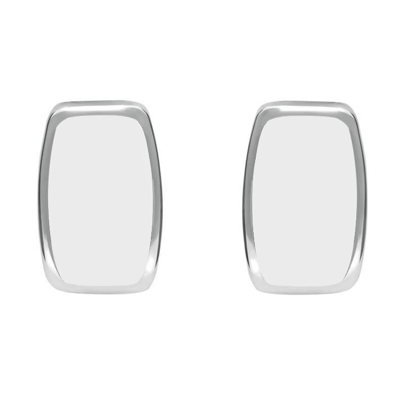 Sterling Silver Bauxite Dinky Barrel Stud Earrings
