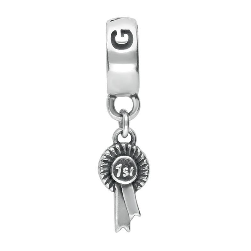 Sterling Silver Great Yorkshire Show Rosetta Charm D - Option1 Value Silver