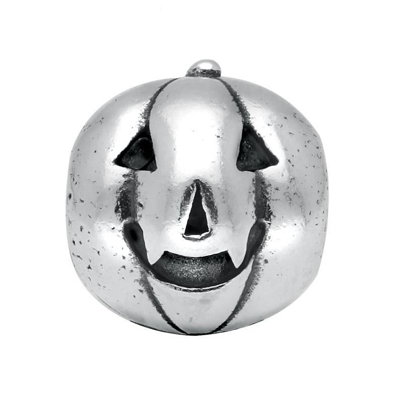 Sterling Silver Pumpkin Charm - Silver