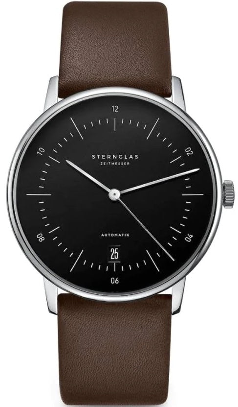 Sternglas Watch Naos/A Automatic Leather - Black