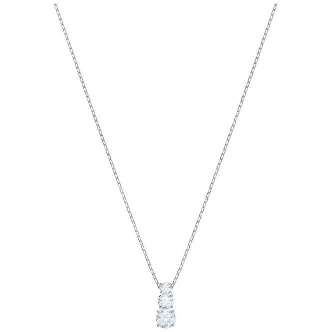 Swarovski Attract Trilogy White Crystal Necklace