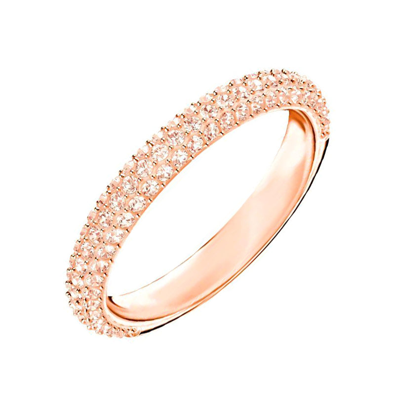 Swarovski Crystal Rose Gold Plated Ring - 52