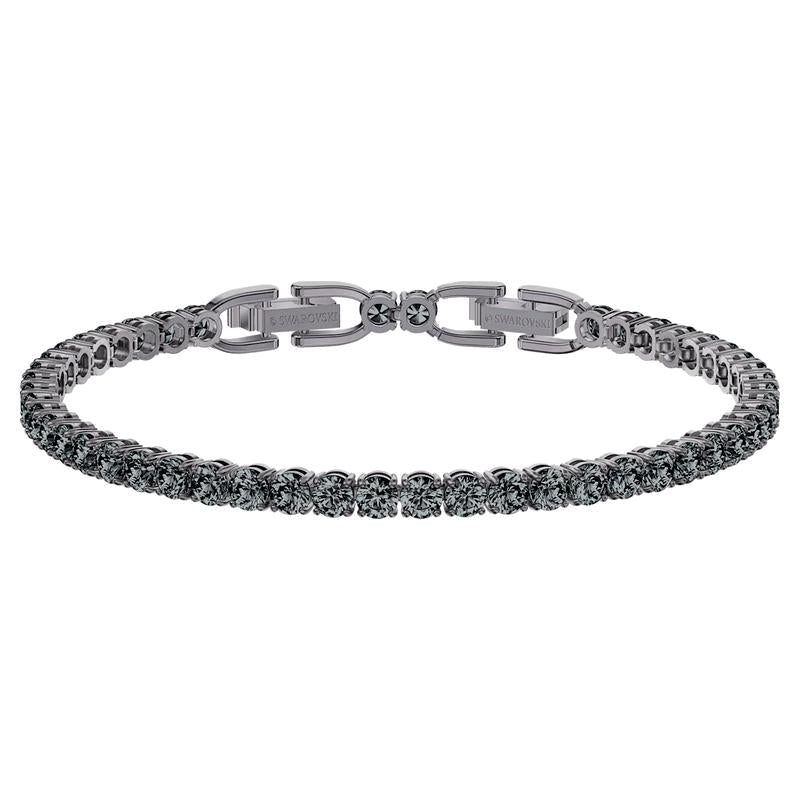Swarovski Tennis Deluxe Crystal Grey Rhodium Plated Bracelet
