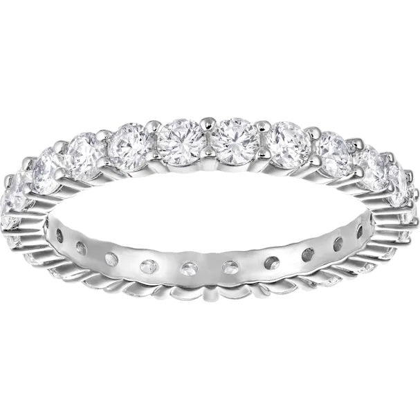 Swarovski Vittore Rhodium Plated XL Ring - Size 55