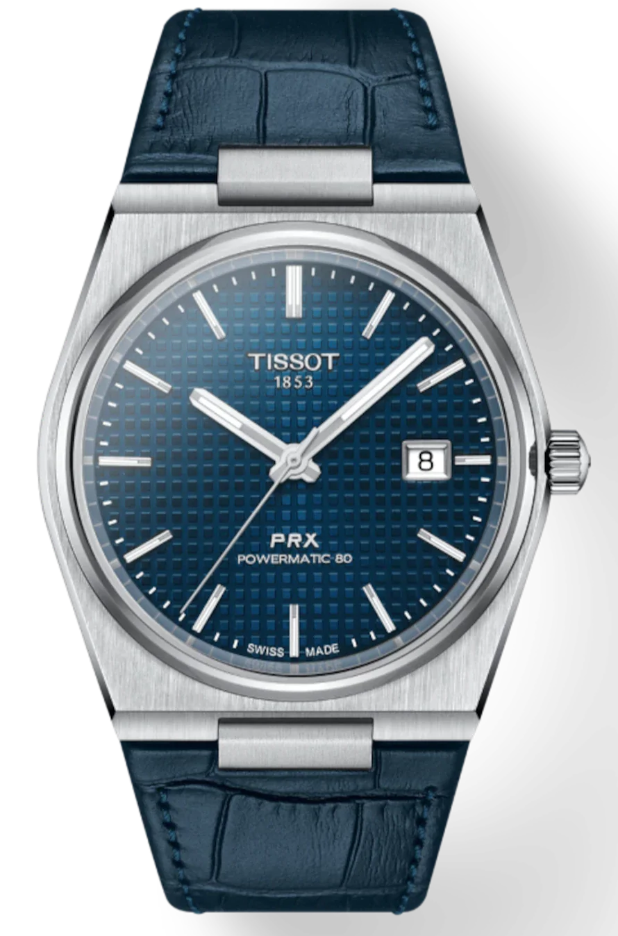 Tissot Watch PRX Powermatic 80 Mens - Blue