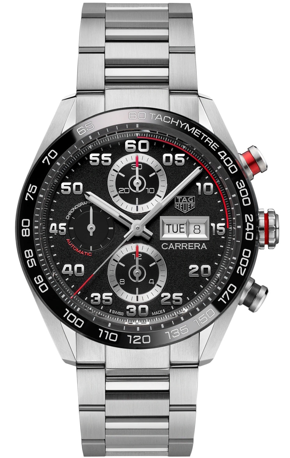 TAG Heuer Watch Carrera Automatic Chronograph - Black