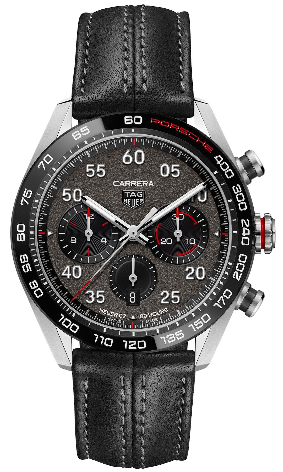 TAG Heuer Watch Carrera Porsche Heuer 02 Automatic Chronograph - Black