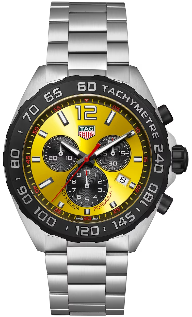 TAG Heuer Watch Formula 1 Chronograph Yellow Bracelet