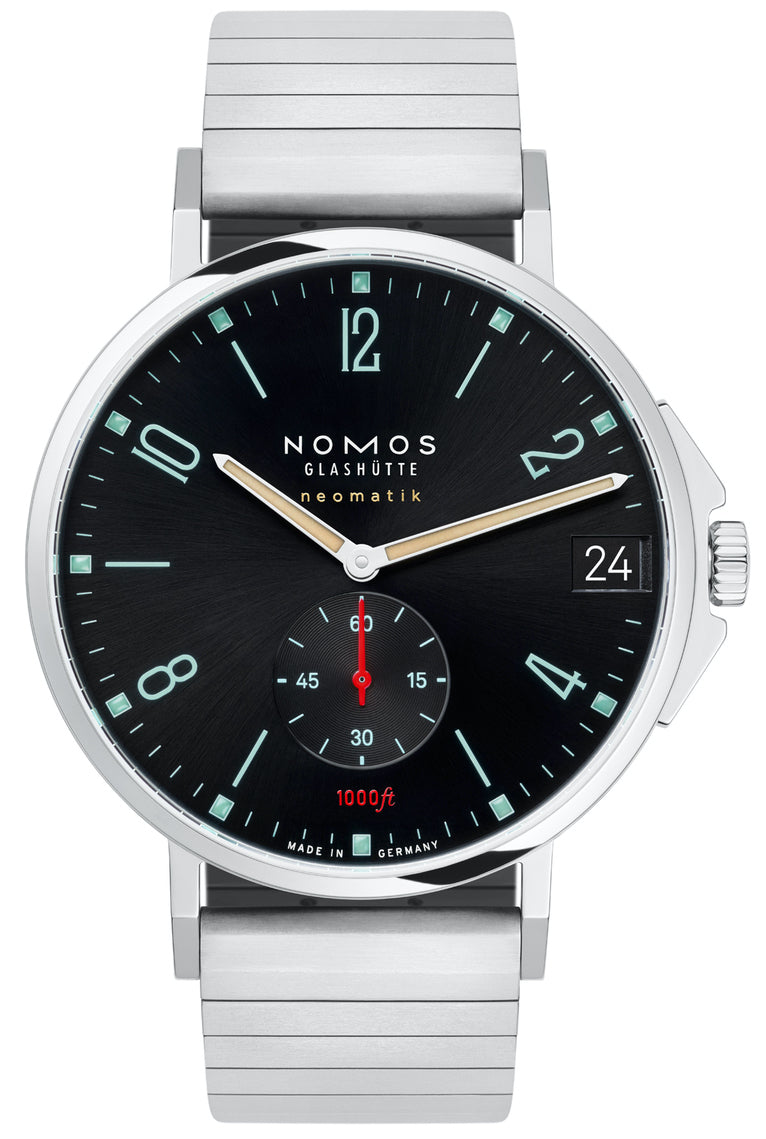 Nomos Glashutte Watch Tangente Sport Neomatik 42 Date Marine Black Sapphire Crystal - Black