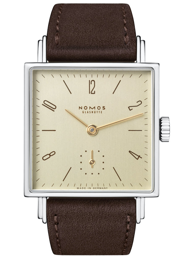 Nomos Glashutte Watch Tetra 27 Karat Steel Back - Gold