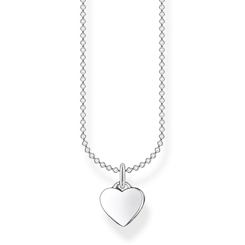 Thomas Sabo Charm Club Sterling Silver Heart Necklace - 38-45cm