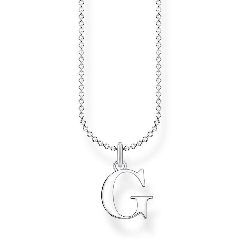 Thomas Sabo Charm Club Sterling Silver Letter G Necklace