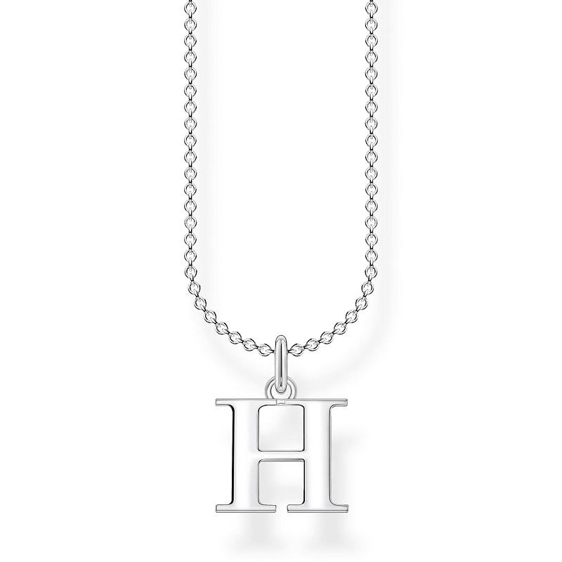 Thomas Sabo Charm Club Sterling Silver Letter H Necklace