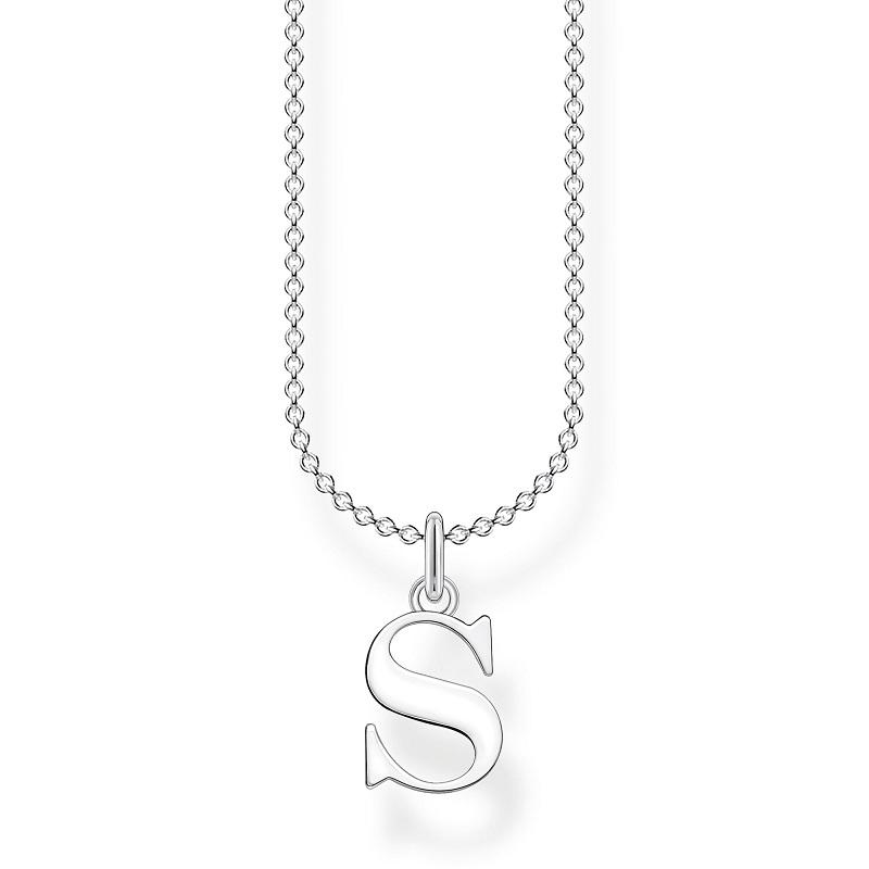 Thomas Sabo Charm Club Sterling Silver Letter S Necklace