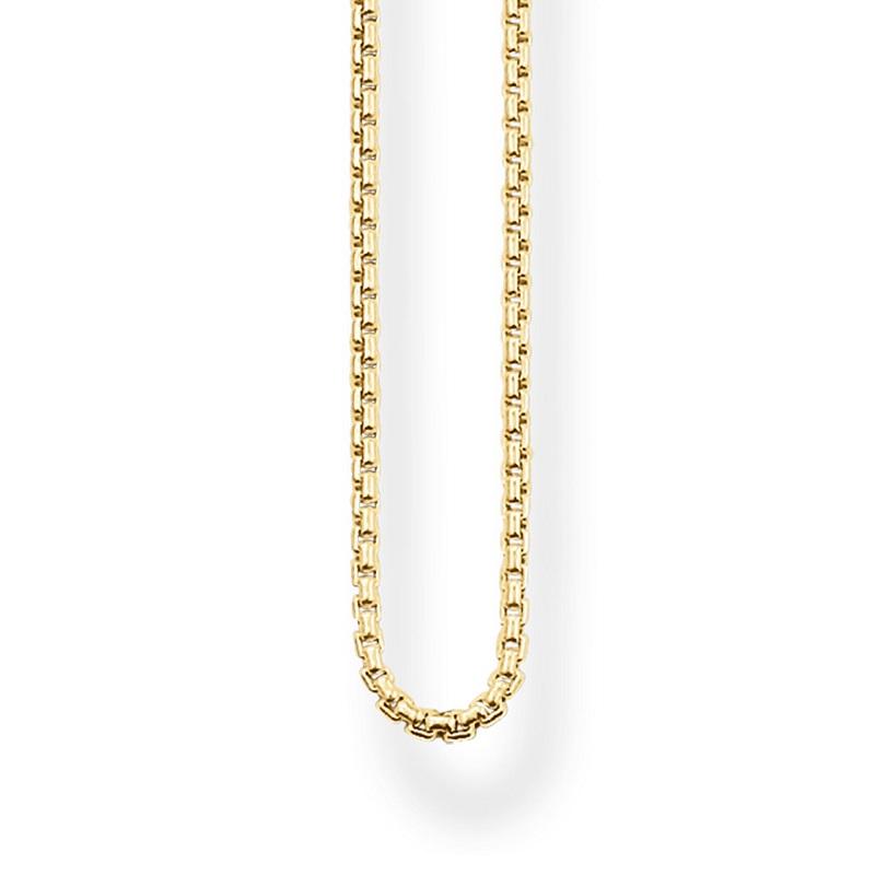 Thomas Sabo Sterling Silver Gold Plated Venezia Chain - 90cm