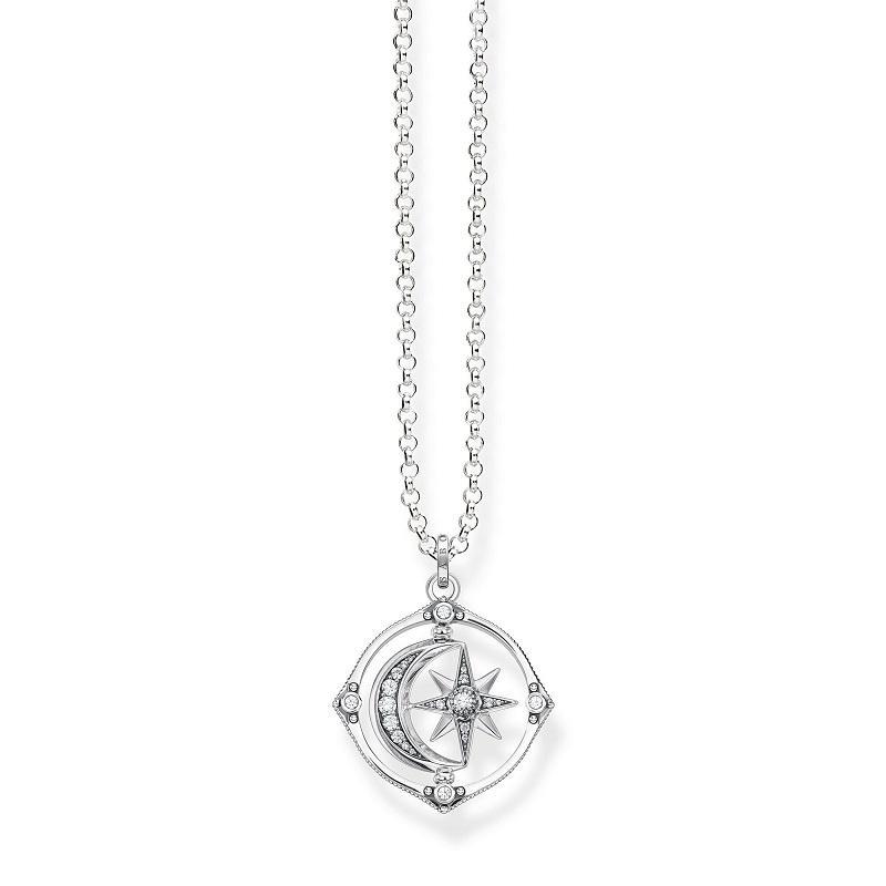 Thomas Sabo Sterling Silver Star Moon Necklace