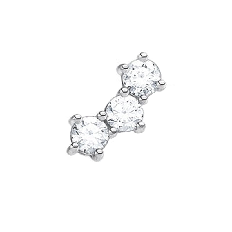 Thomas Sabo Sterling Silver Zirconia Single Stud Earring - Silver
