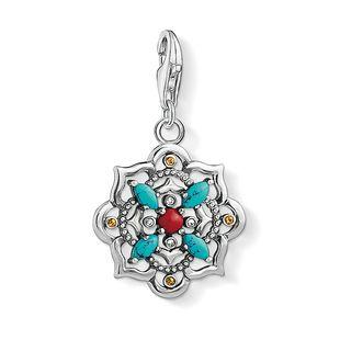 Thomas Sabo Charm Club Ethnic Lotus Flower Charm D - Silver