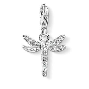 Thomas Sabo Charm Club Sterling Silver CZ Dragonfly Charm - Silver
