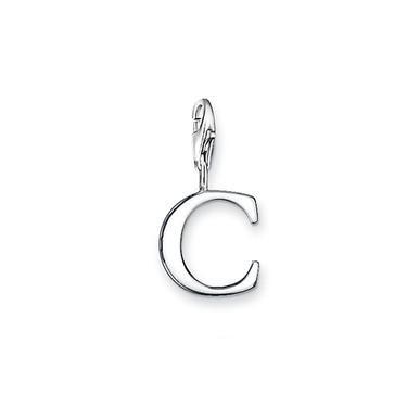 Thomas Sabo Charm Club Sterling Silver Letter C Charm - Silver