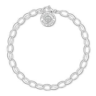 Thomas Sabo Charm Club Sterling Silver Diamond Charm Bracelet Small - Silver