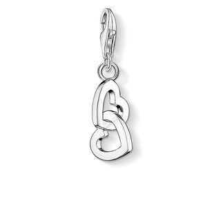Thomas Sabo Charm Club Sterling Silver Interlocking Hearts Charm - Silver