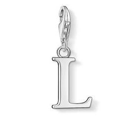 Thomas Sabo Charm Club Sterling Silver Letter L Charm - Silver