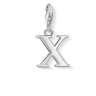 Thomas Sabo Charm Club Sterling Silver Letter X Charm - TITLE Silver