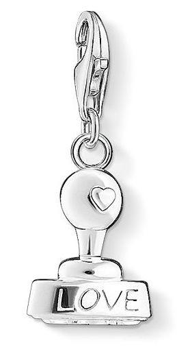 Thomas Sabo Charm Club Sterling Silver Love Stamp D - Silver