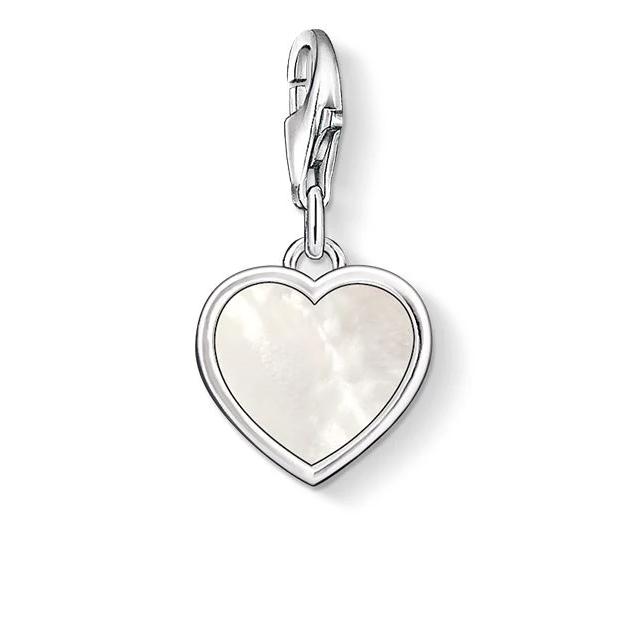 Thomas Sabo Charm Club Sterling Silver Mother of Pearl Heart Charm D