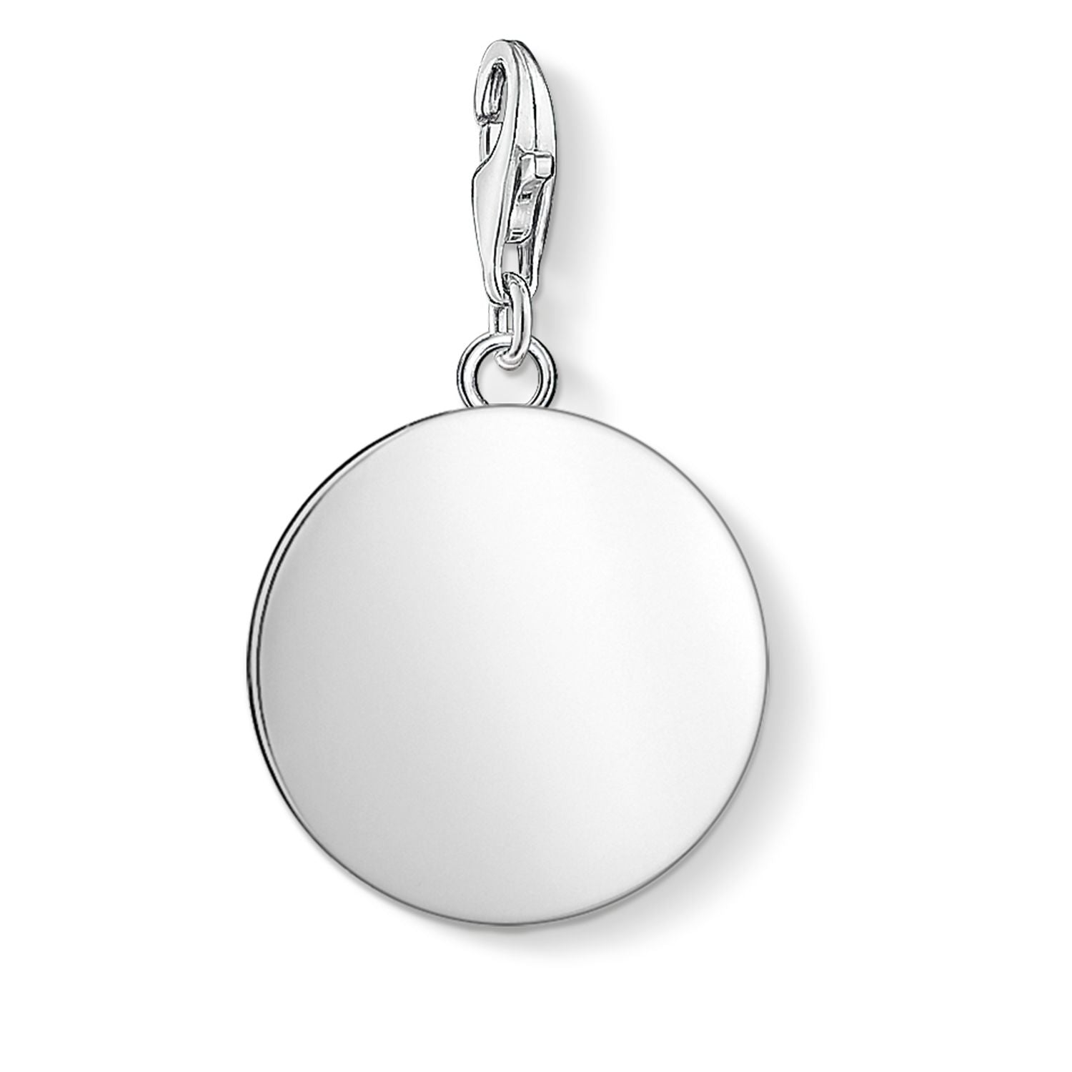 Thomas Sabo Charm Club Sterling Silver Plain Disk Charm - Silver