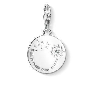 Thomas Sabo Charm Club Sterling Silver Zirconia Wishes Come True Charm - Silver