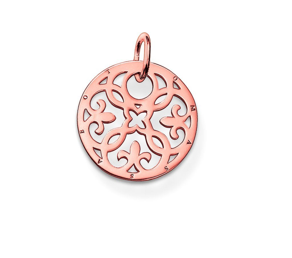 Thomas Sabo Glam And Soul Rose Gold Ornament Pendant D - Silver