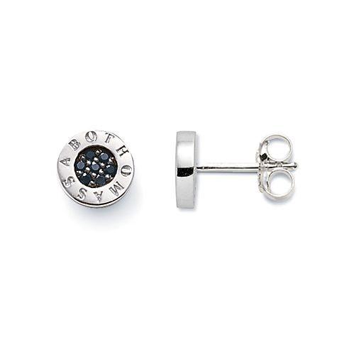 Thomas Sabo Glam And Soul Sterling Silver Black Zirconia Classic Stud Earrings - Silver