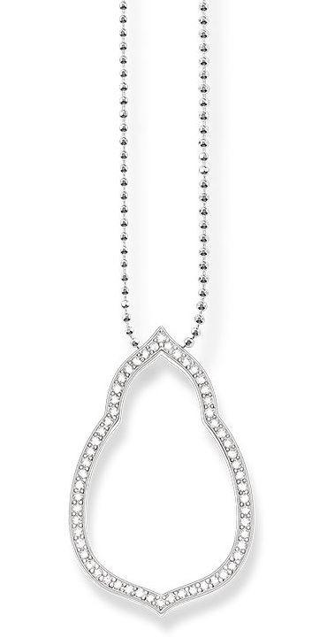 Thomas Sabo Glam And Soul Sterling Silver Fatima's Garden Necklace 60cm D - Silver