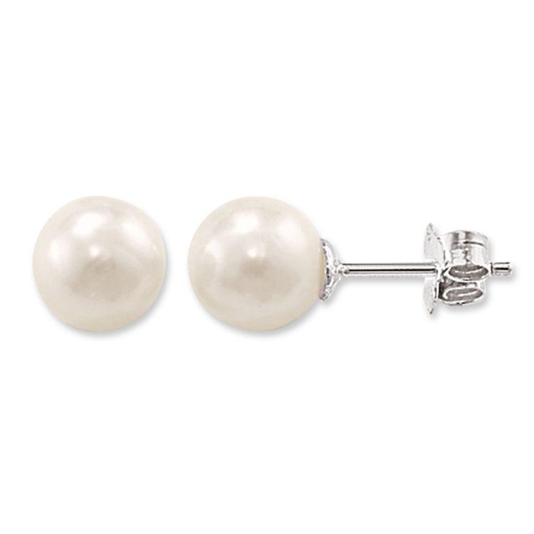 Thomas Sabo Glam And Soul Sterling Silver Pearl Large Stud Earrings