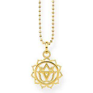 Thomas Sabo Glam And Soul Yellow Gold Solar Plexus Chakra Pendant - Yellow Gold