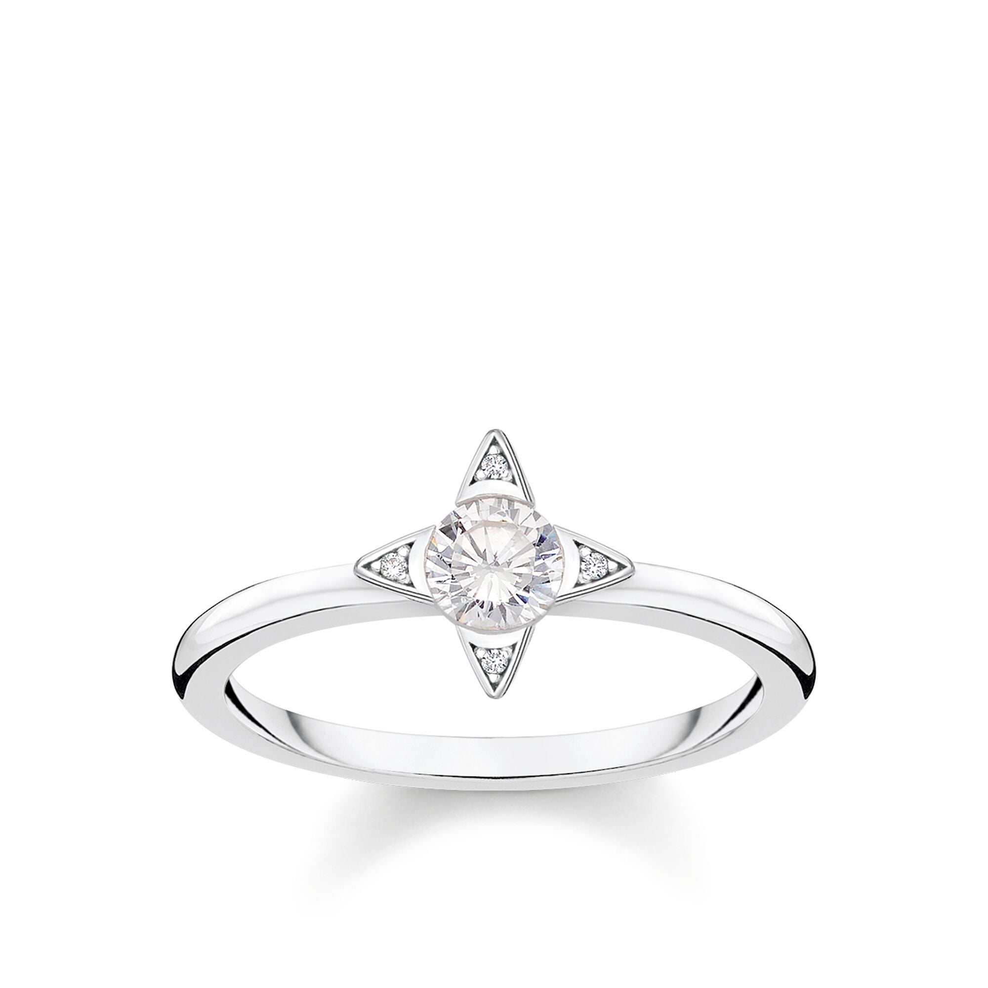 Thomas Sabo Glam & Soul Sterling Silver CZ White Magic Ring D - 56