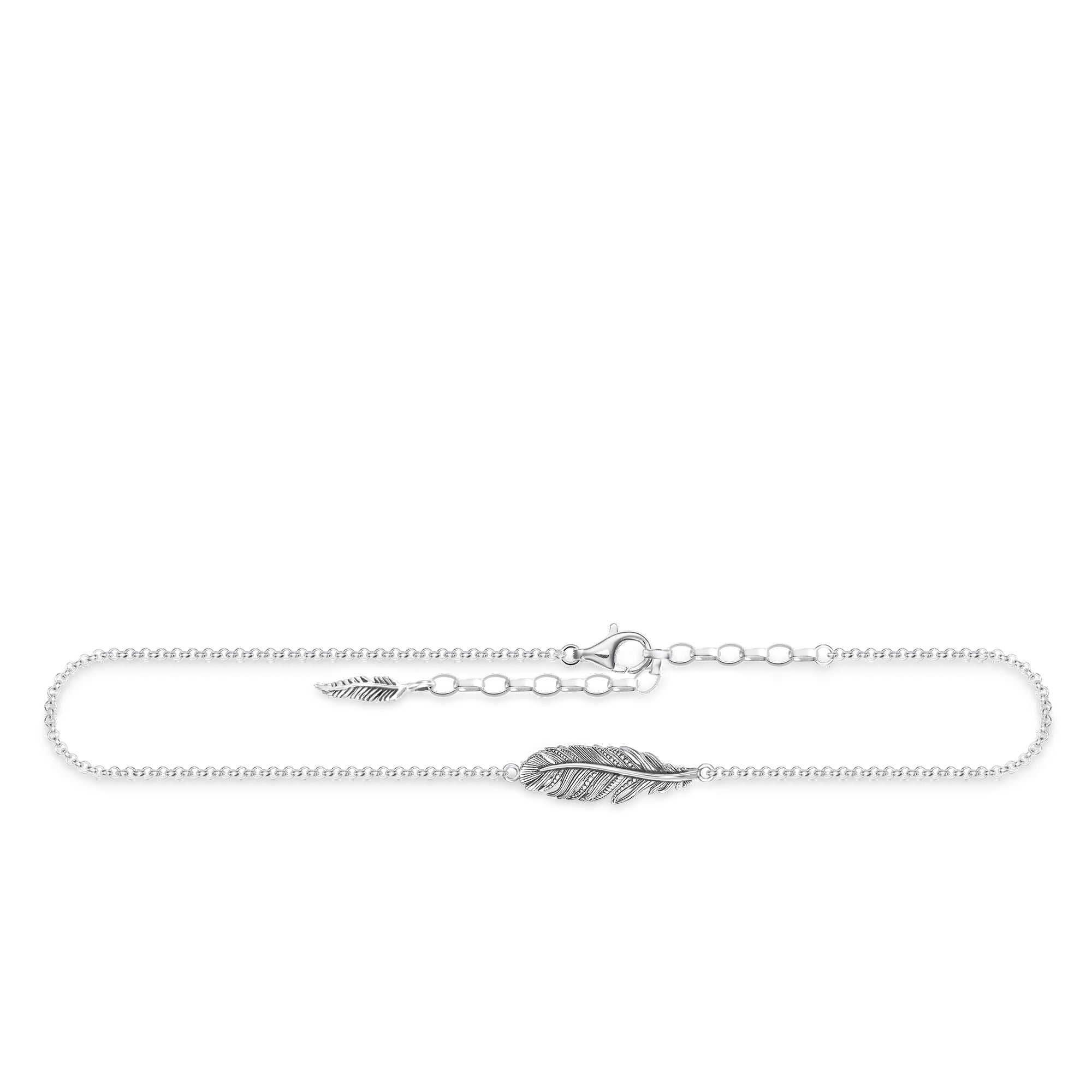 Thomas Sabo Glam & Soul Sterling Silver Feather Anklet